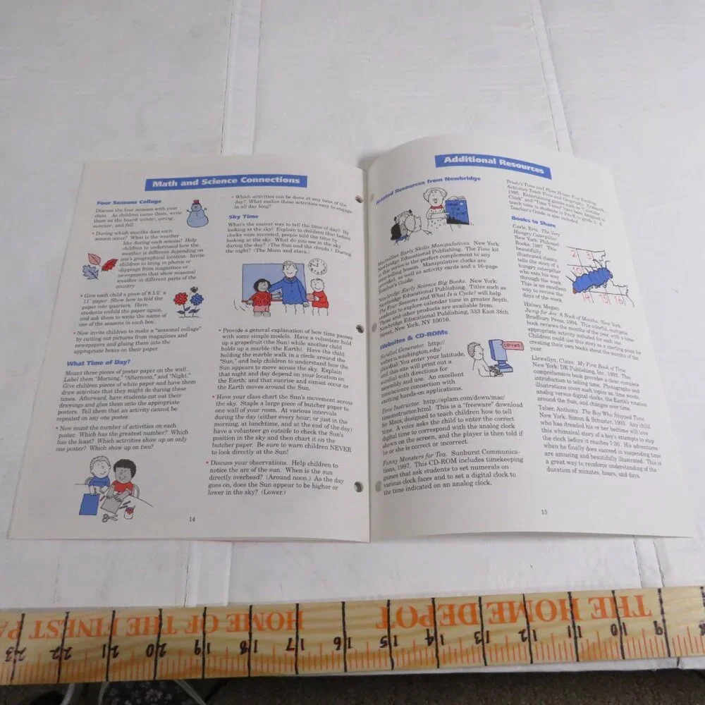 It’s Time BIG BOOK (almost 2 feet tall) with teacher pages CLASSROOM SIZE